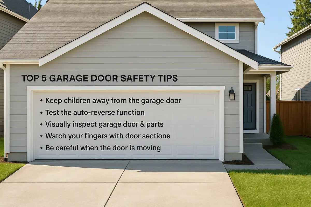 Top 5 Garage Door Safety Tips Every Homeowner Should Know