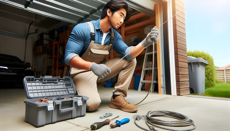 Garage Door Cable Repair in Lemoore