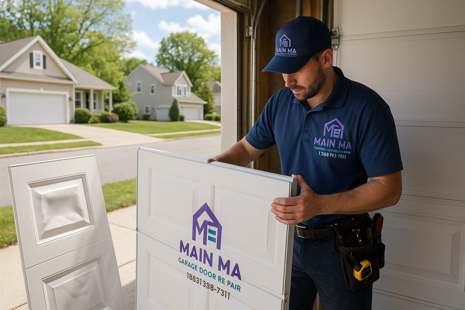 Garage Door Panel Replacement in Lemoore